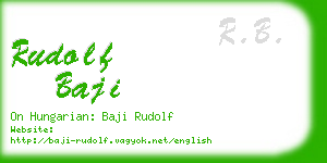 rudolf baji business card